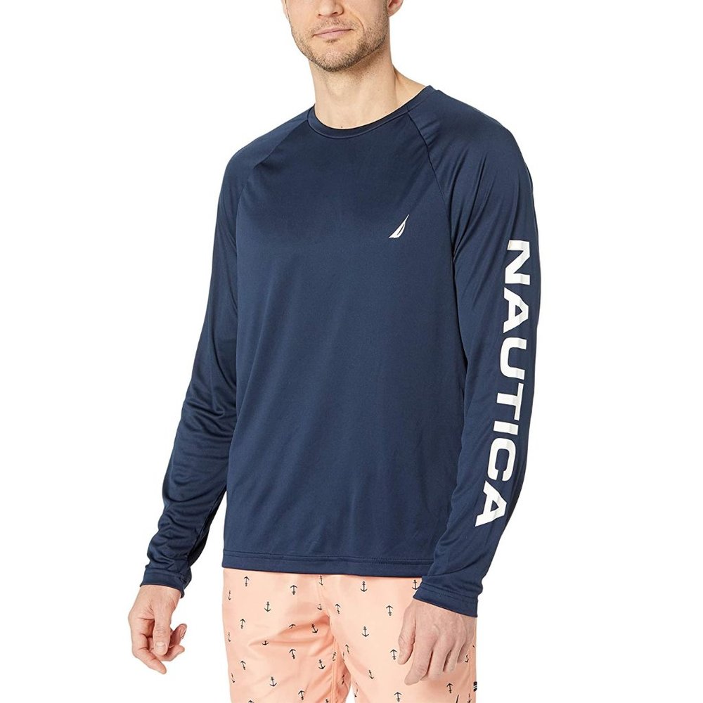 Nautica Logo Graphic Swim Shirt